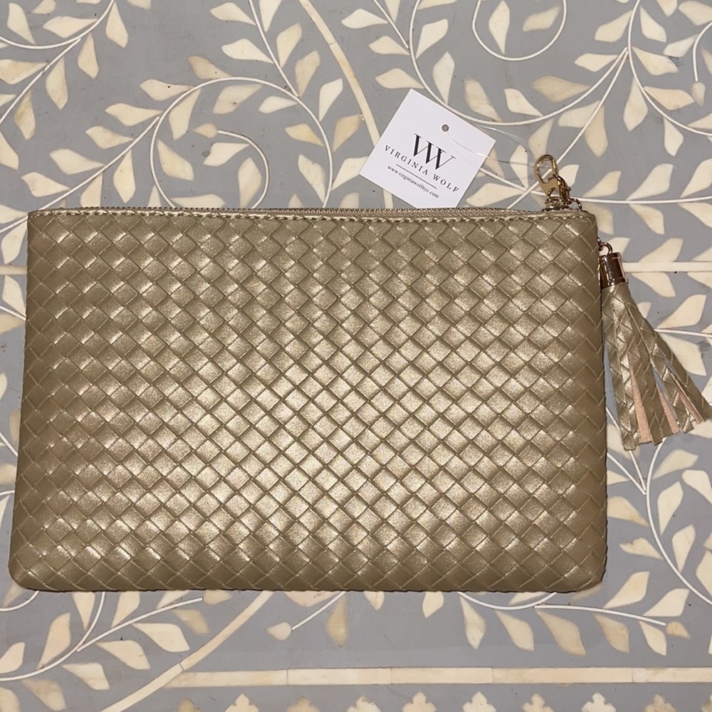 Virginia Wolf, mini woven pouch